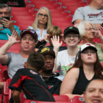 Arizona Cardinals fans during training camp on Saturday, July 29, 2023, in Glendale. (Tyler Drake/Arizona Sports)
